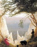 Chalk Cliffs on Rugen, Caspar David Friedrich